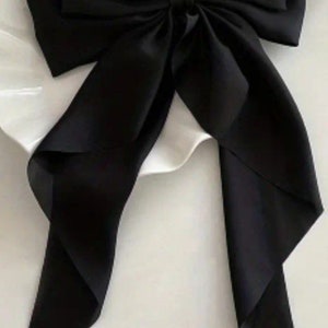 Bow hair clip,long ribbon, women bow,Hair Bow women large image 2