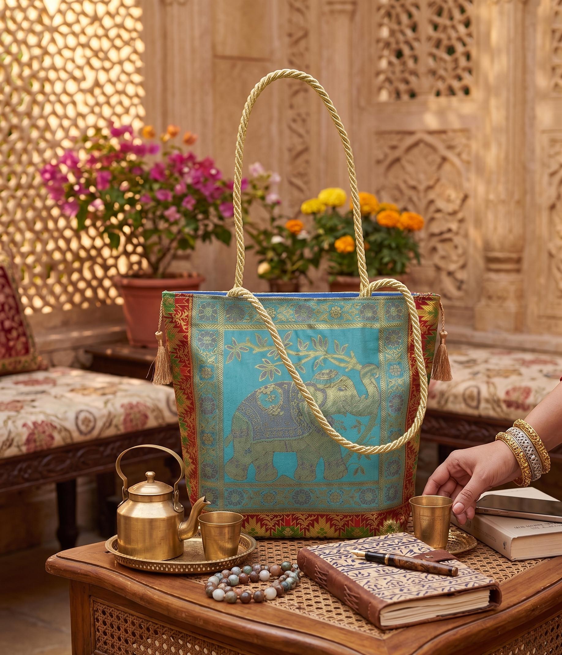 Silk Indian Handbags - Etsy