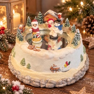 アンティーク風音楽フィギュアセット Vintage Ice Skating Music Box - Etsy