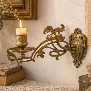 Wandkerzenhalter aus messing