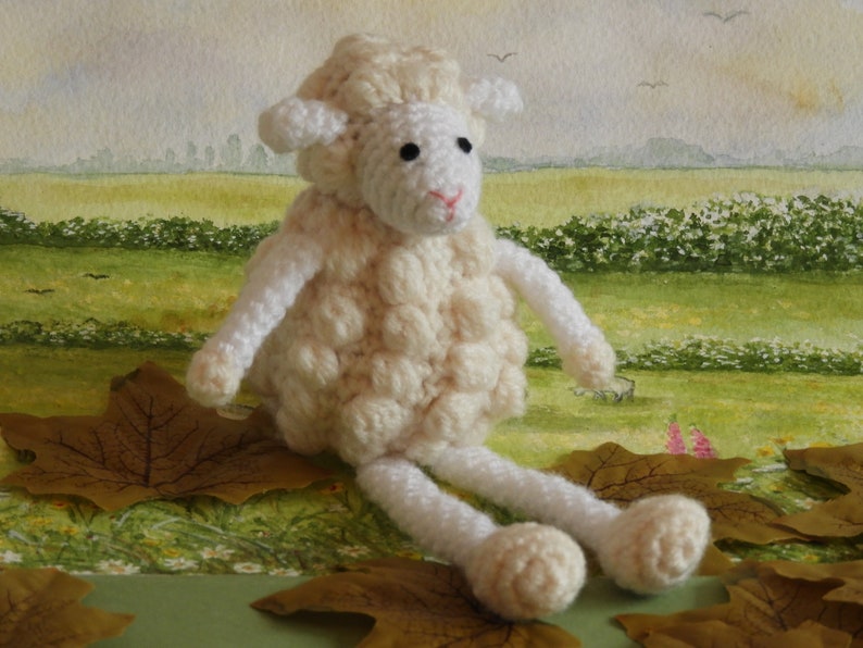 Crochet Sheep Pattern Meadow image 1