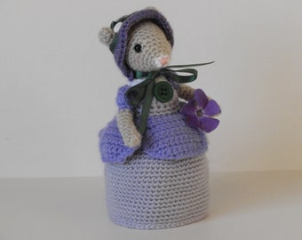 Crochet Mouse Pattern - Periwinkle the Mouse, amigurumi mouse pattern, mouse crochet pattern, knitted mouse pattern