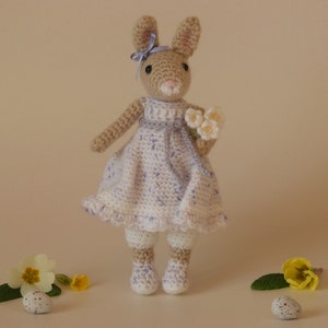 Crochet Rabbit Pattern - Willow the Spring Rabbit, amigurumi rabbit pattern, rabbit knitting pattern,rabbit crochet pattern,rabbit amigurumi