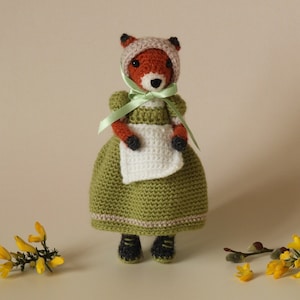 Crochet Fox Pattern - Fern the Fox, amigurumi fox pattern, knitted fox pattern, fox crochet pattern, fox knitting pattern, crochet red fox
