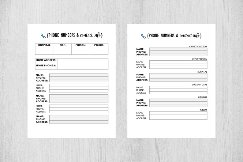 Printable Emergency Binder fillable Emergency Binder, Emergency ...