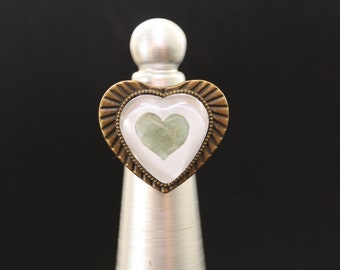 Cabochon Ring with Heart