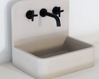 Limestone concrete hand wash basin