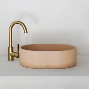 Mexico Orange Concrete Sink N8 &quot;39.9 x 28.1 cm&quot;