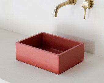 Terracotta concrete sink