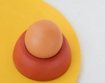 Poppy red egg cup