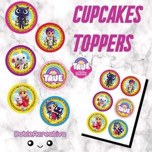 CUPCAKES TOPPERS, True and the Rainbow Kingdom