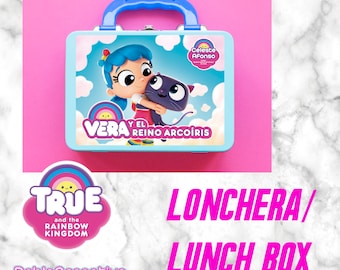 Label for lunch box. TRUE and the rainbow kingdom