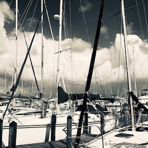Florida Sailing Summer Splendor Fine Art Sepia Photography