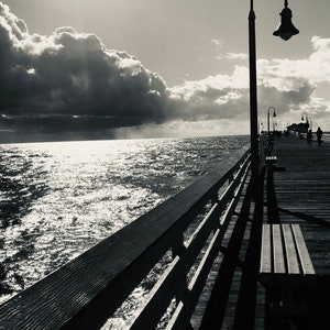 San Clemente, California Pier Black and White Fine Art Photography