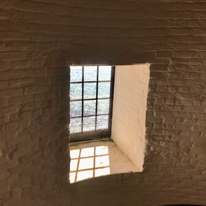 Key Biscayne, Florida, Bill Baggs Cape Florida State Park Lighthouse, Looking Through the Lighthouse Window Fine Art Color Photography