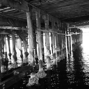 Santa Cruz, California Pier Fine Art Black and White Photography.