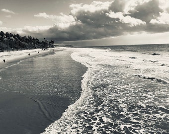 San Clemente, California Beach Morning Black and White Fine Art Photography