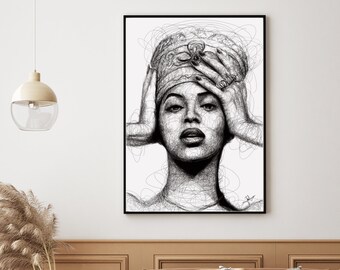 Beyonce/' /"Black Light/" Poster
