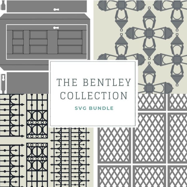 The Bentley Collection SVG Bundle - Miniature Gatehouse, Mini Wrought Iron