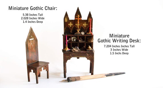 Gothic dollhouse best sale furniture