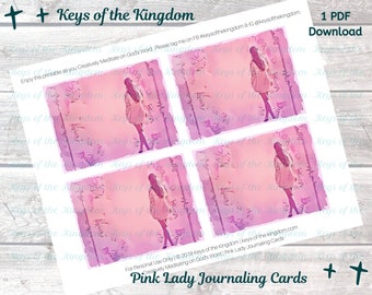 Cartes de journalisation biblique Pink Lady - MemoryDex imprimable (téléchargement PDF)