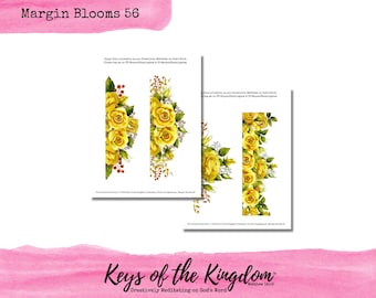 Floral Bible Journaling Printable – Margin Blooms (PDF & JPG)