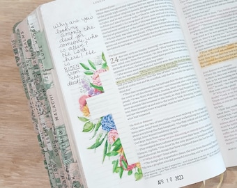 Margini stampabili per il diario biblico floreale – Margin Blooms 42 (PDF e JPG)