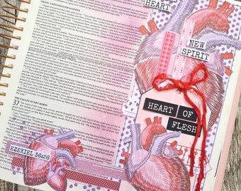 Heart of Flesh Bible Journaling Printable - Love, Compassion (PDF & JPG)