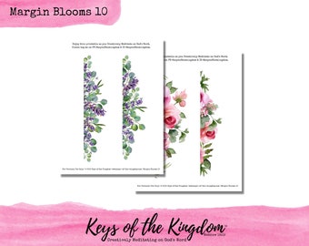 Floral Bible Journaling Printable – Margin Blooms (PDF & JPG)