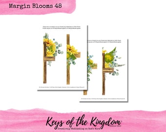 Floral Bible Journaling Printable – Margin Blooms (PDF & JPG)