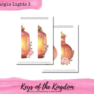 Bible Journaling Printable - Margin Lights 3 - Easy to Print - Margin Floral Printable - Margin Printable - Light - Lantern - Journaling