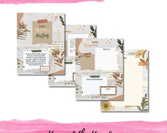 Daily Scripture Writing Book, Printable Journal (Digital Download)