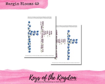 Floral Bible Journaling Printable – Margin Blooms (PDF & JPG Download)
