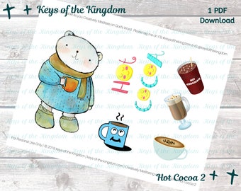 Bible Journaling Printable - Hot Cocoa 2 - Cocoa - Hot Chocolate - Easy to Print - Planner Printable - Cocoa Printable - Journaling