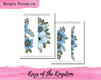 Floral Bible Journaling Printable – Margin Blooms (PDF & JPG)
