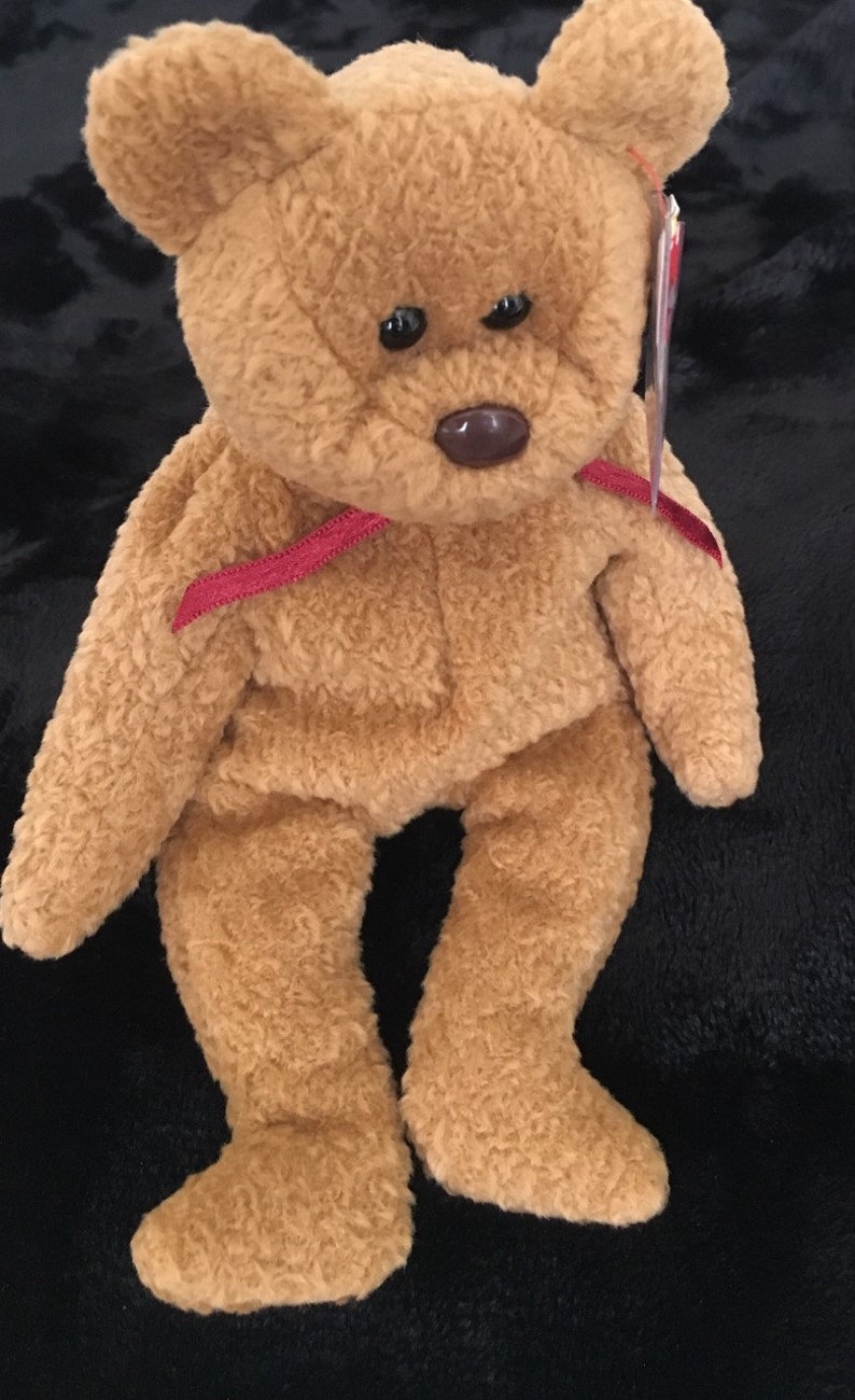 Curly the TY Original Beanie Baby Bear 1993 Tush Tag, Rare & Retired - Etsy