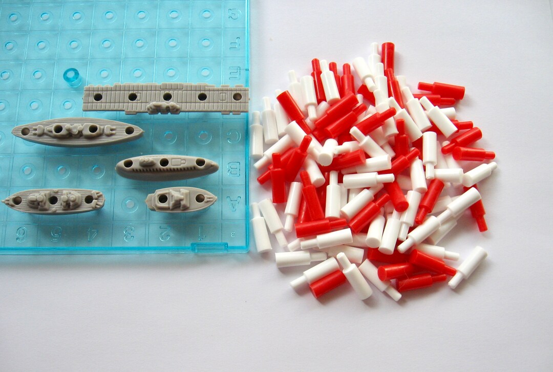 Battleship Game Replacement Parts You Choose 5 Ships OR 100 Etsy
