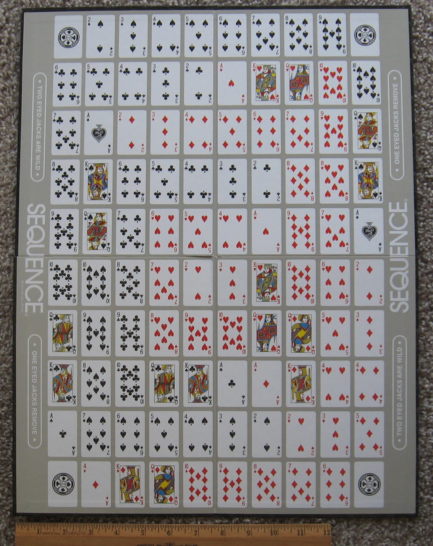 Sequence game board only vintage 1995 from Jax Inc Board - Etsy.de