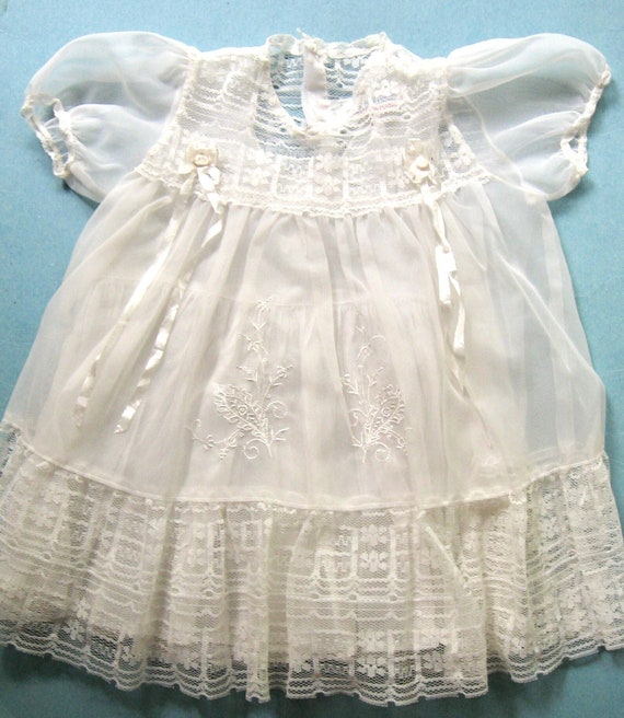 vintage Christening gown, 4 piece Little Folks - Gem