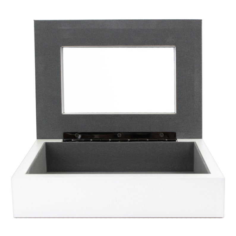 Personalised Engraved Silver Elegant Wooden Jewellery Box