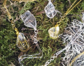 november birthstone natural citrine crystal necklace. zodiac gifts. gift