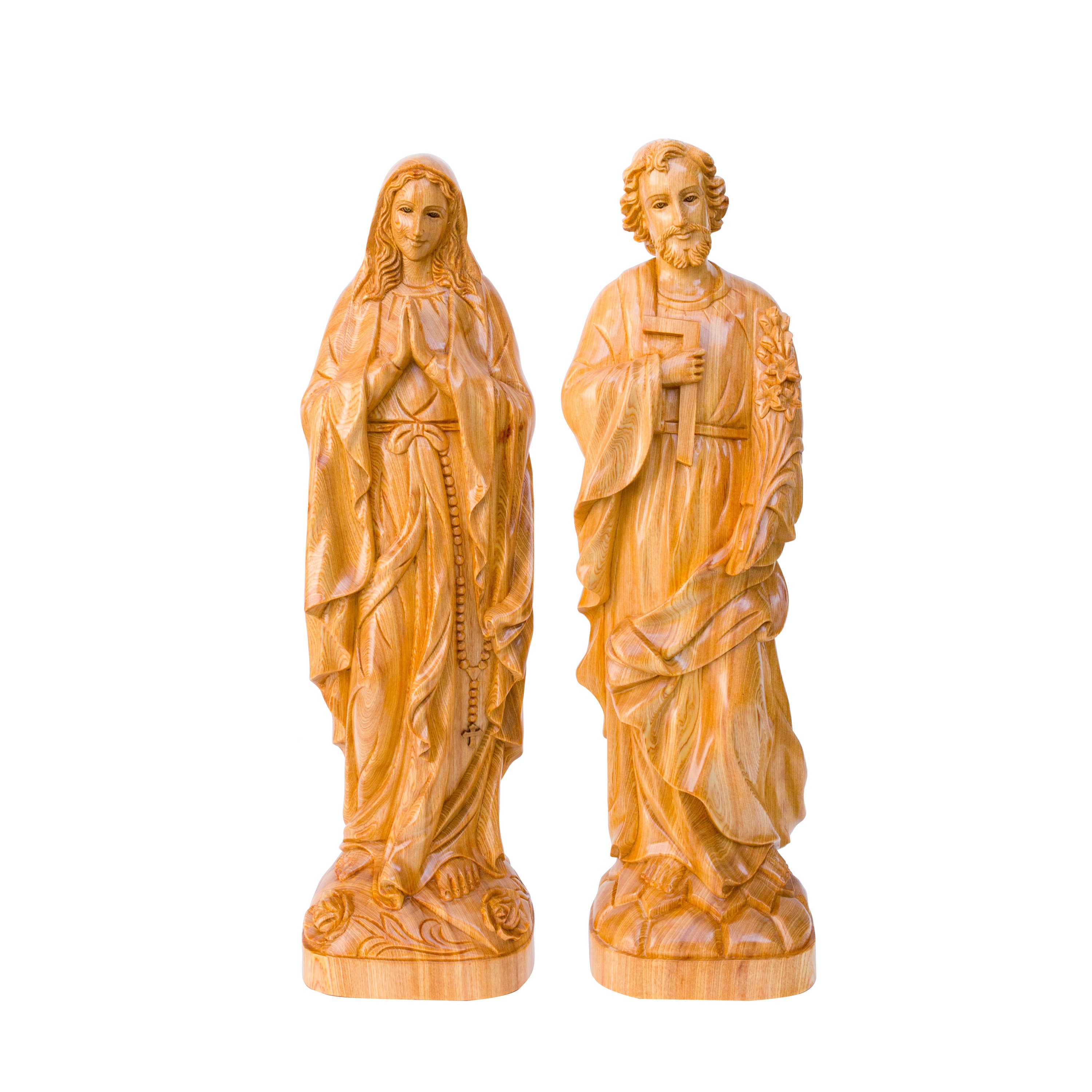 Antique wood carved virgin mary statue - Etsy 日本