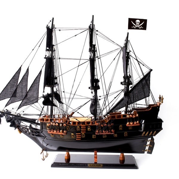 24" Black Pearl Handmade Model Ship - Jack Sparrow ship - Pirates of the Caribbean