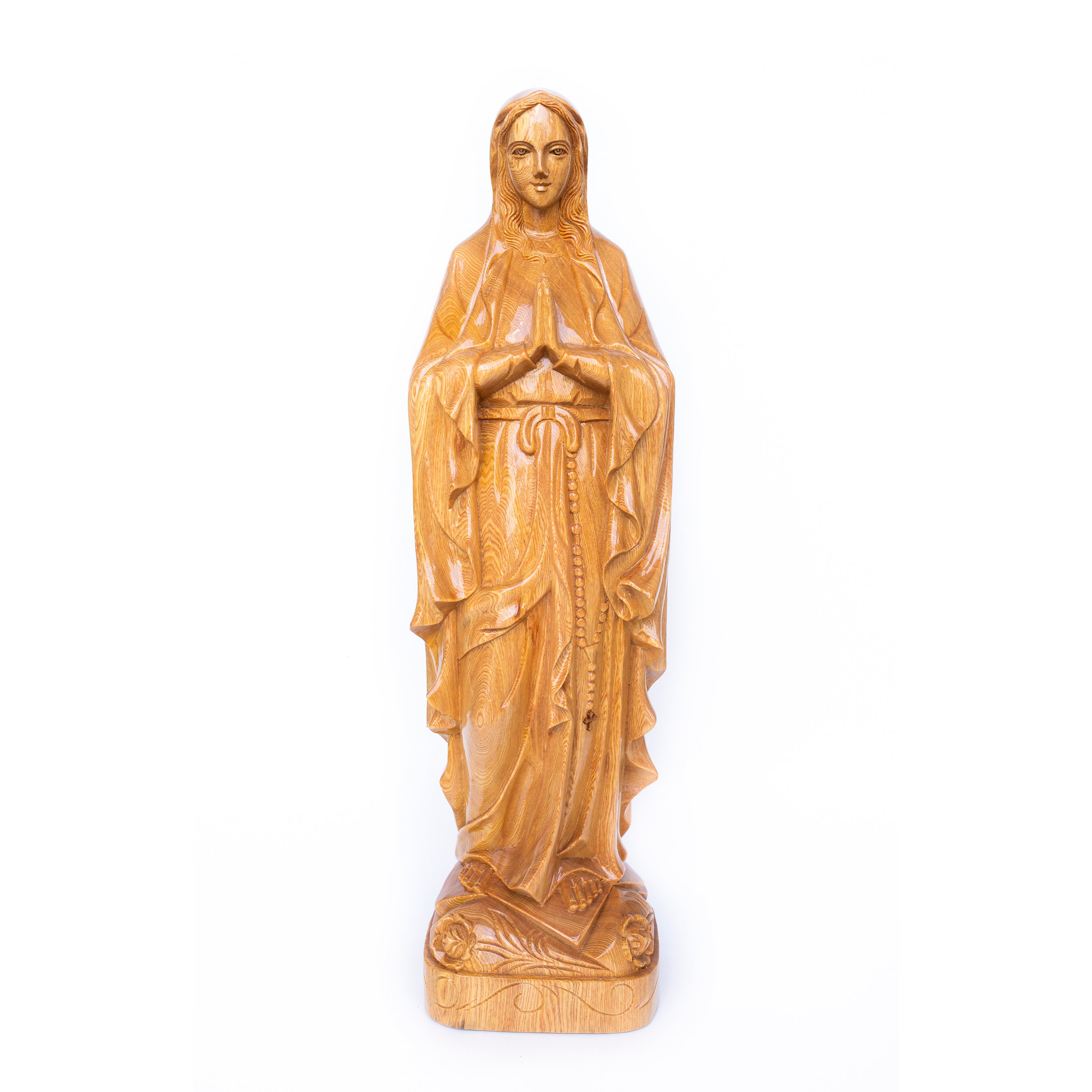 Wooden Statue Of Mary Our Mother Wood Carving Handmade 16 to Etsy