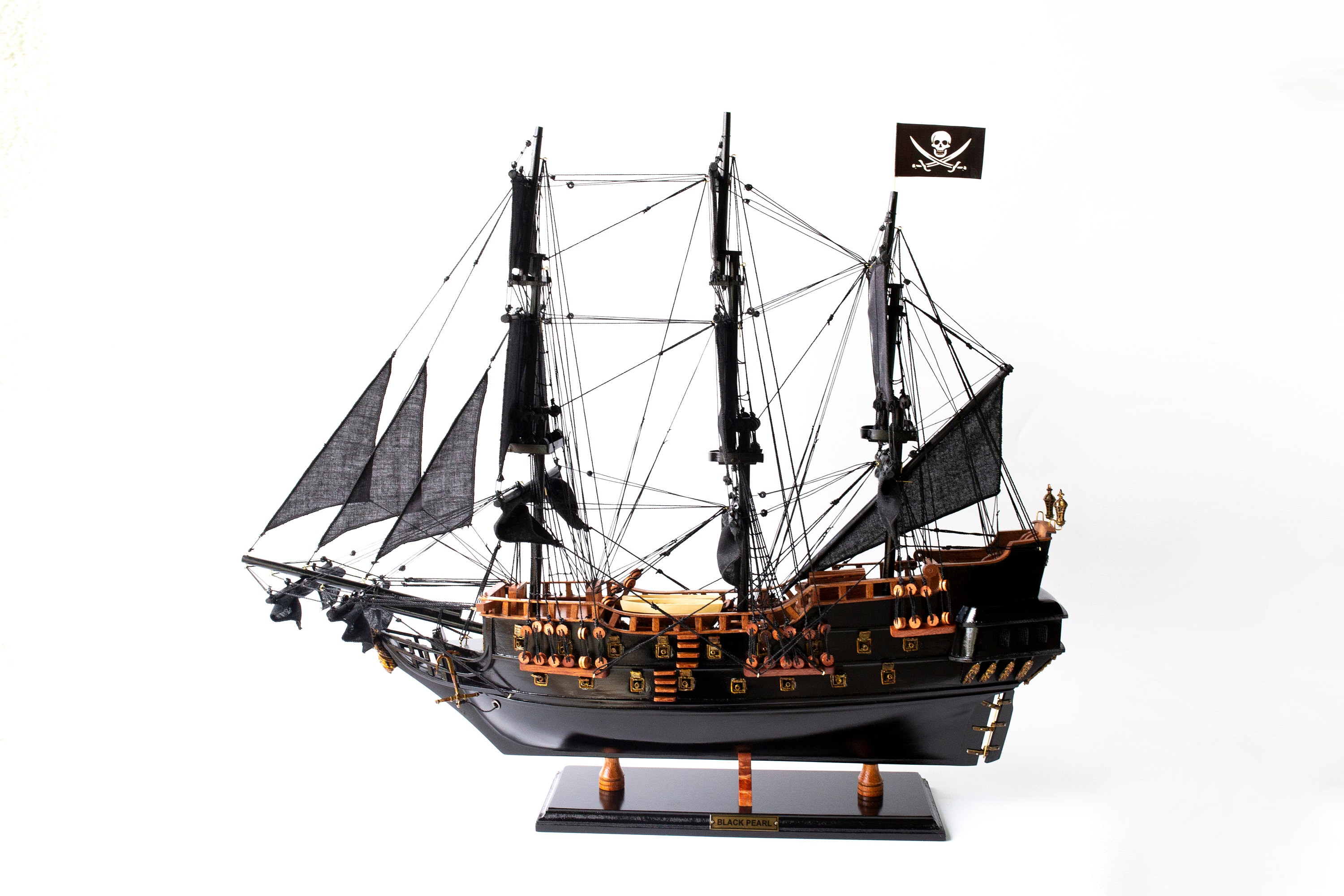 Black Pearl Handmade Model Ship - Jack Sparrow Ship - Pirates of