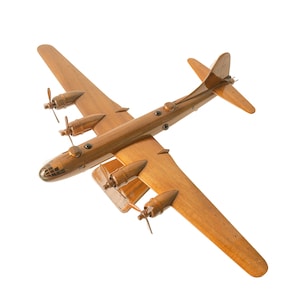 Boeing B-29 Superfortress Aircraft Wooden Model - Made of Melaleuca Wood