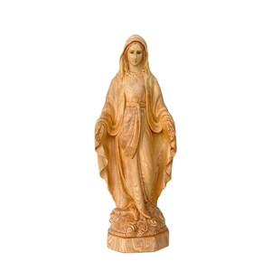 Handmade Wood Carving: Our Lady of Grace Statue, Catholic Home Decor (16-39 inch)