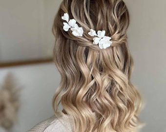 LISA | Bridal floral hair pins, bridal hair accessories, wedding hair accessories, hair clip, wedding hair slide