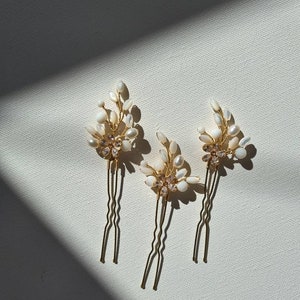 SELMA | bridal hairpins with pearls, bridal hair accessories, pearl hairpins, wedding hair accessories, bridal hair clip, hair slide