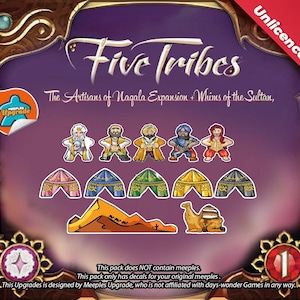 FIVE TRIBES “The Artisans of Naqala Expansion + Whims of the Sultan” upgrade kit! (Unofficial product)
